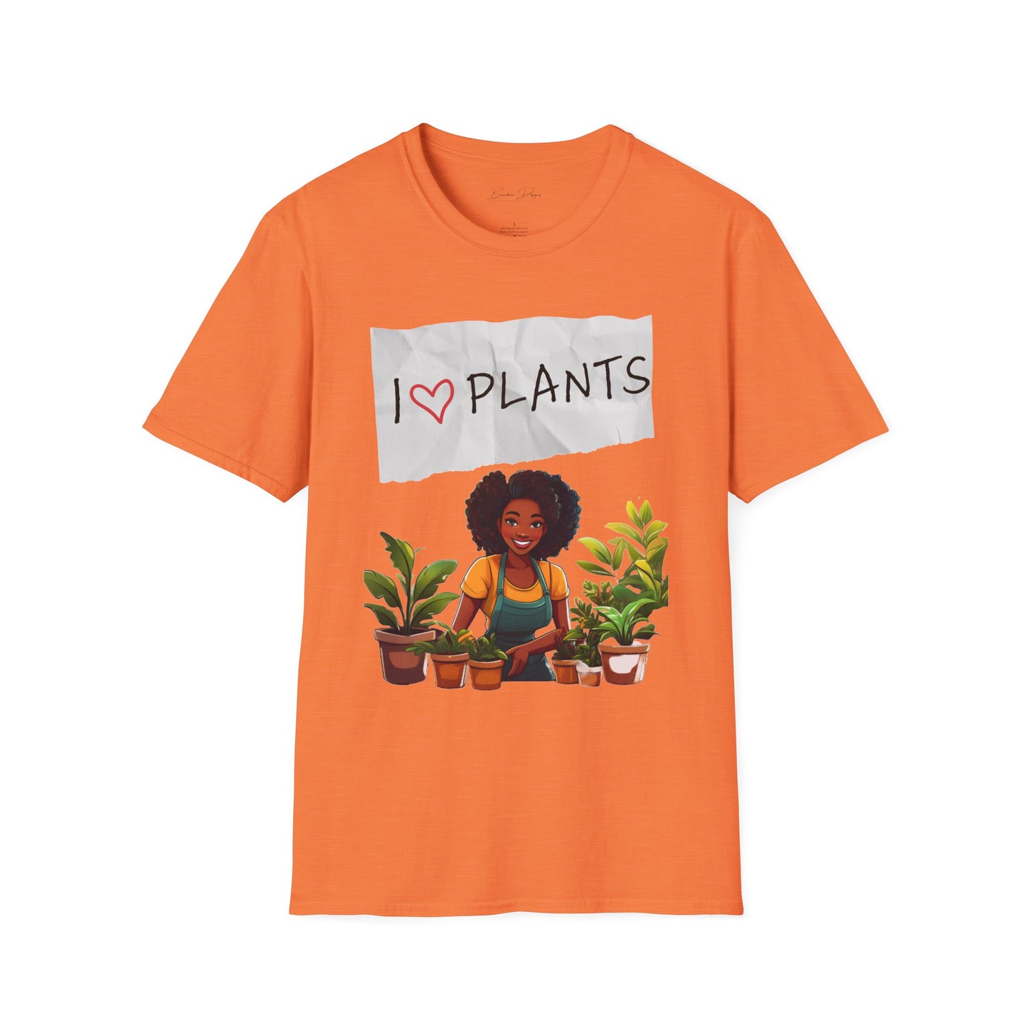 T-Shirt: Afro Lady Plant Love