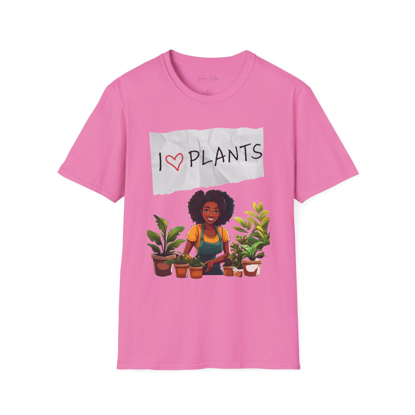 T-Shirt: Afro Lady Plant Love