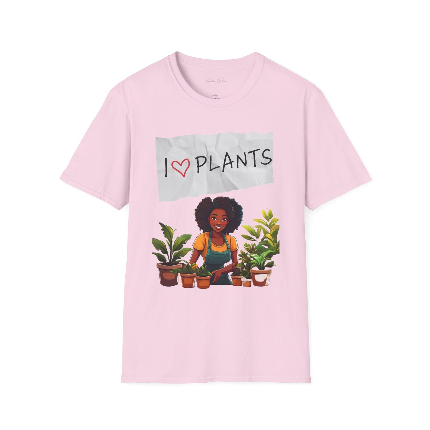T-Shirt: Afro Lady Plant Love