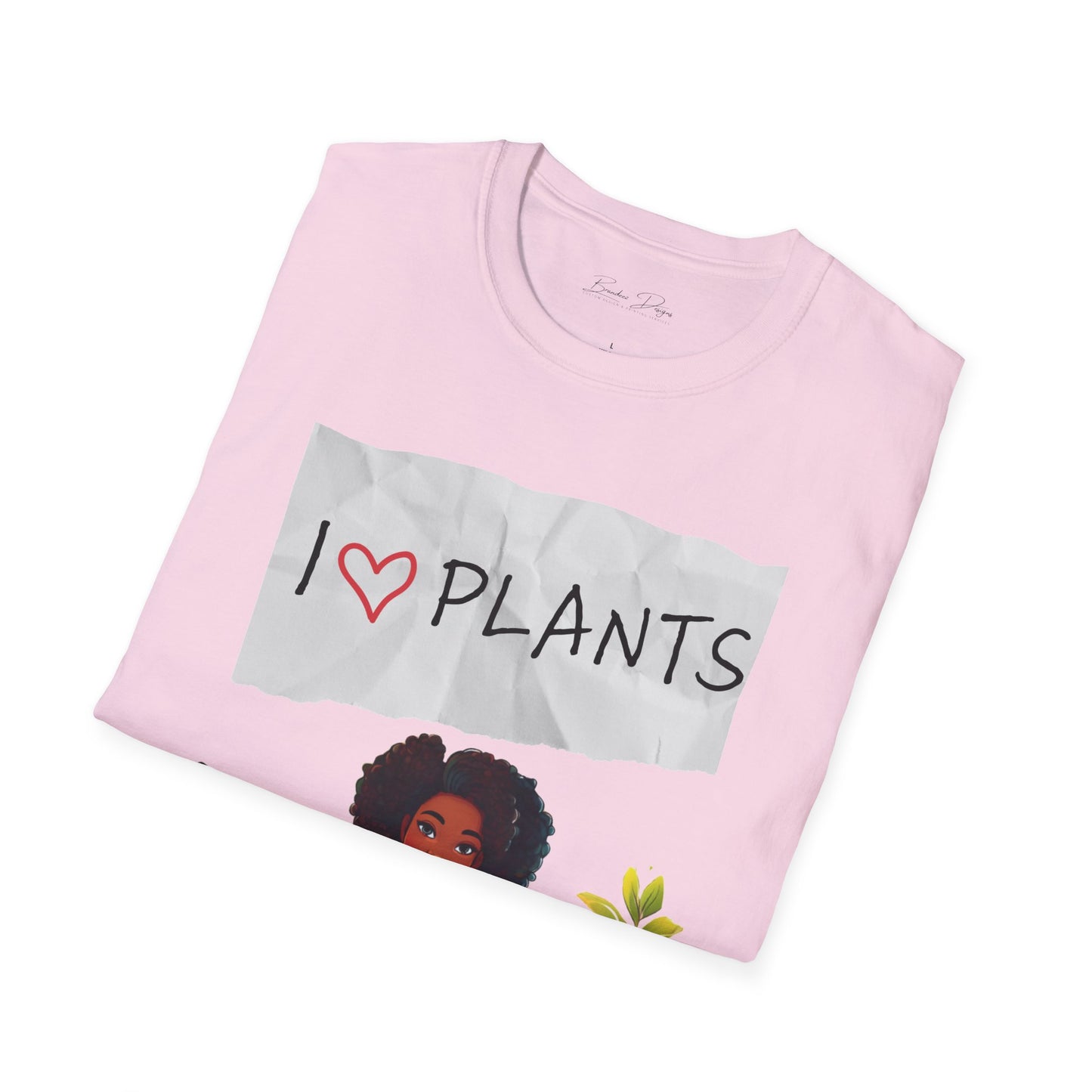 T-Shirt: Afro Lady Plant Love