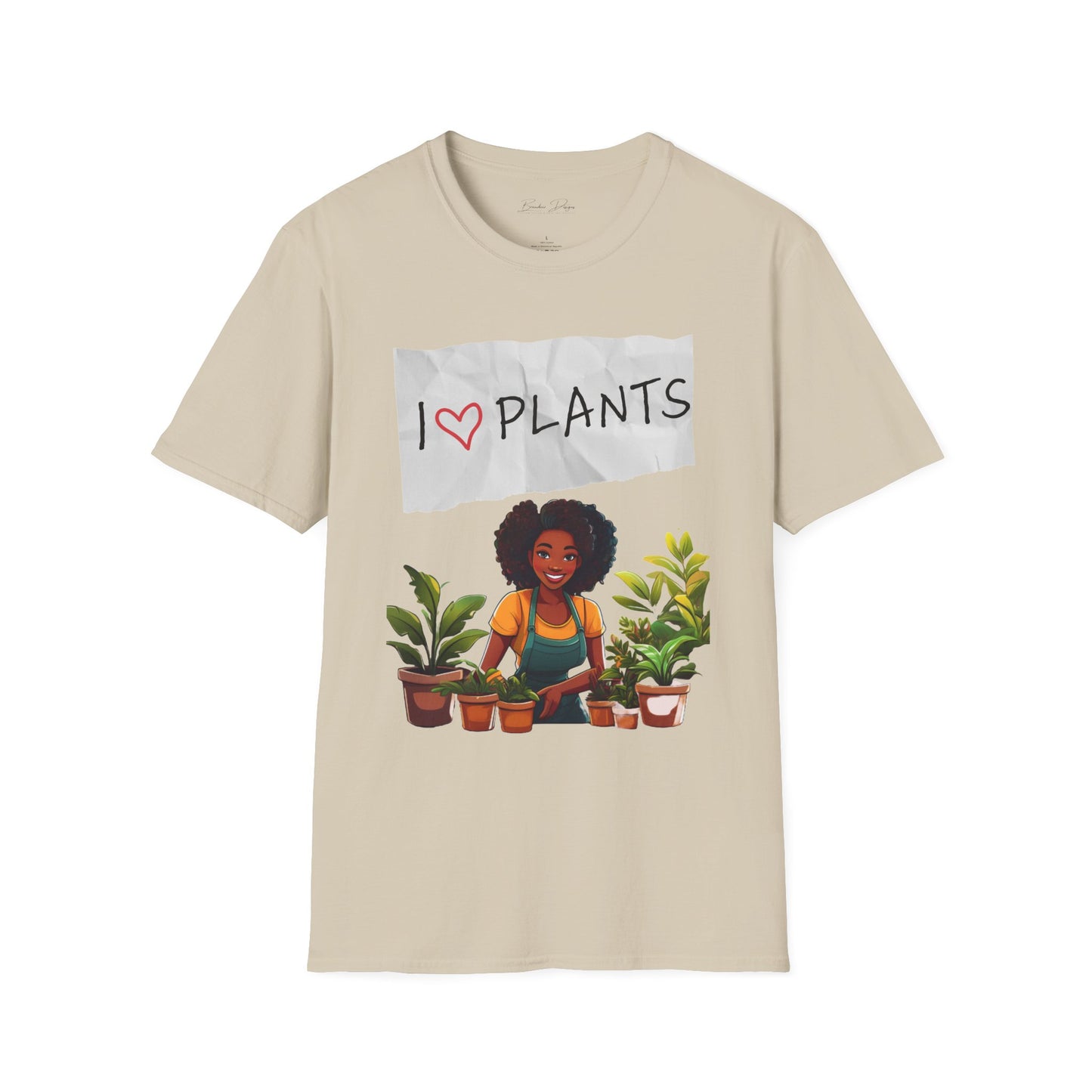 T-Shirt: Afro Lady Plant Love