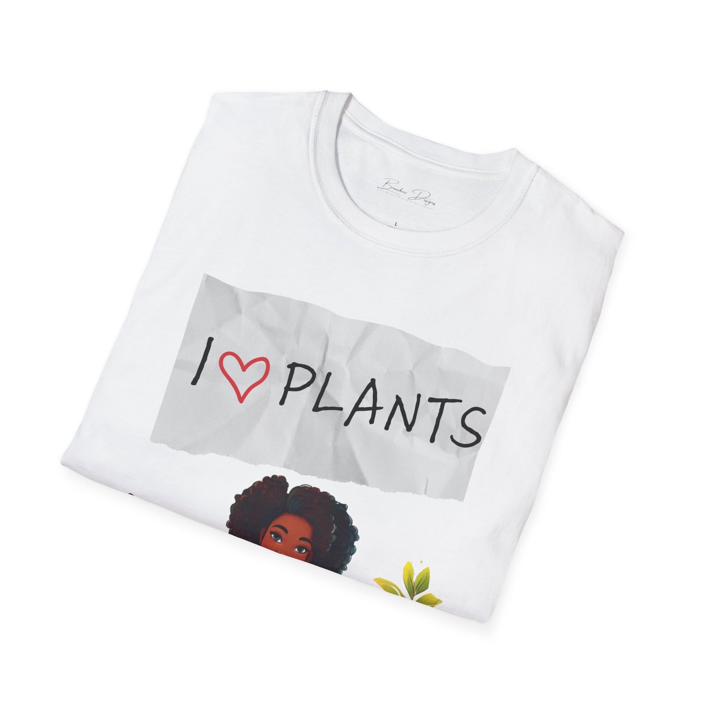 T-Shirt: Afro Lady Plant Love