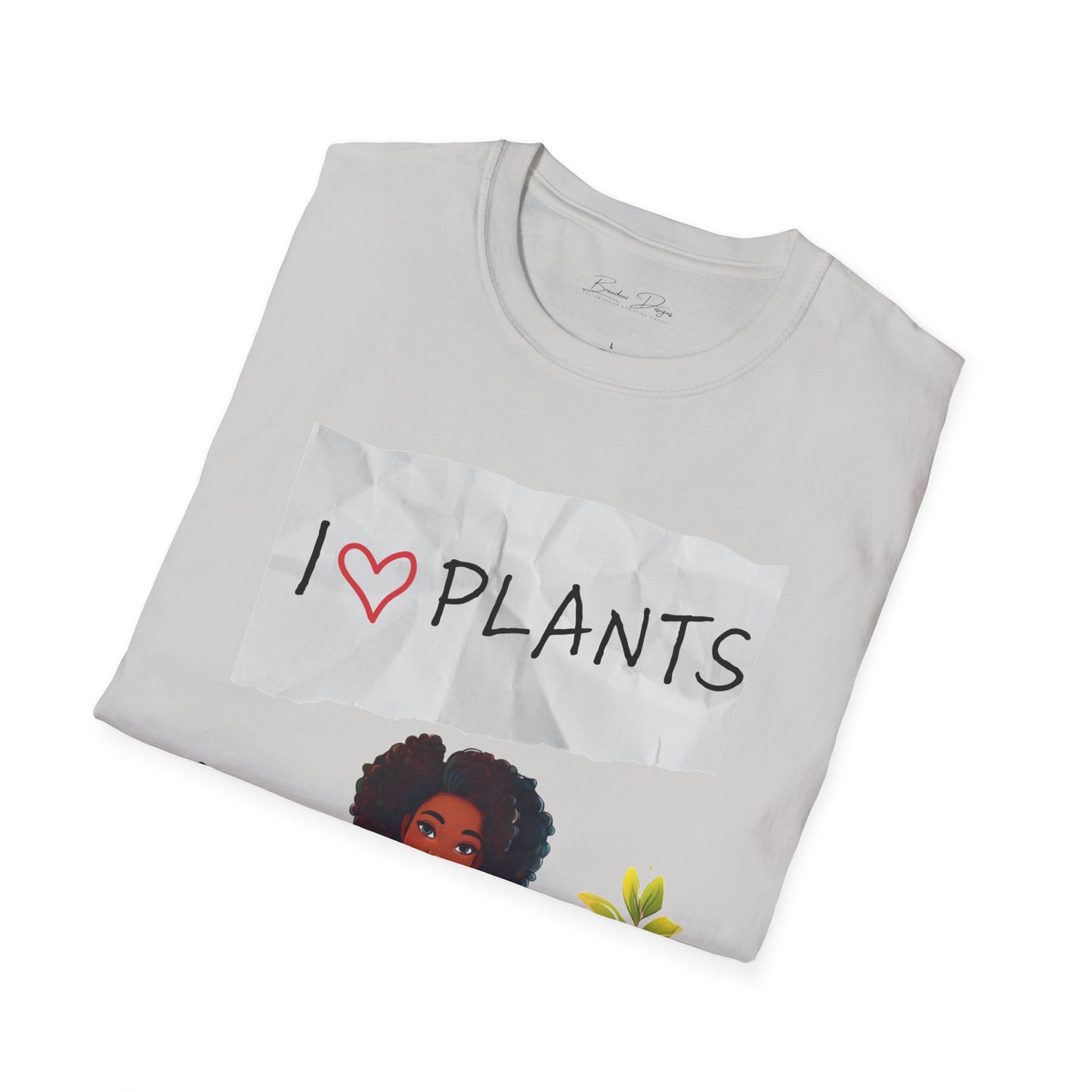 T-Shirt: Afro Lady Plant Love