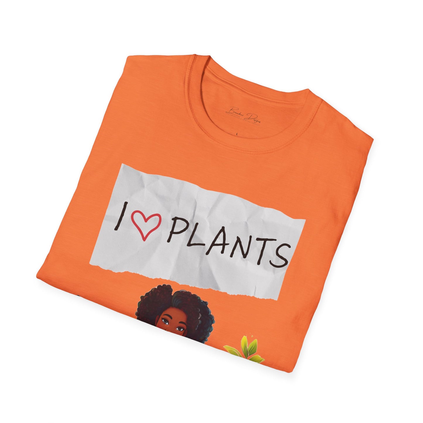 T-Shirt: Afro Lady Plant Love