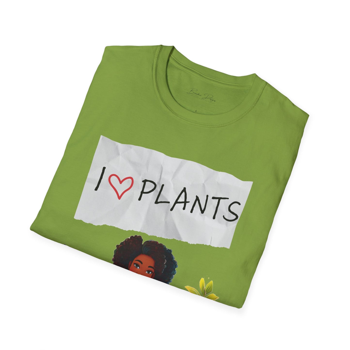 T-Shirt: Afro Lady Plant Love