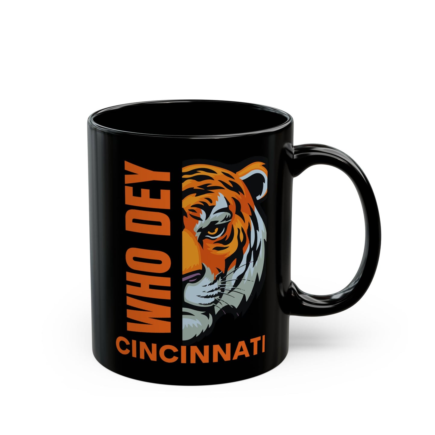 Mug - Who Dey Black Mug (11oz, 15oz)