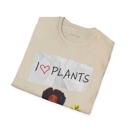 T-Shirt: Afro Lady Plant Love