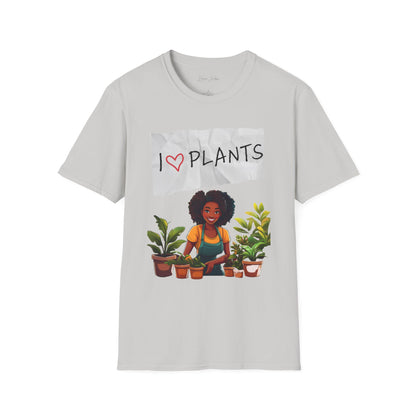 T-Shirt: Afro Lady Plant Love