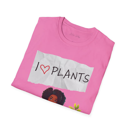 T-Shirt: Afro Lady Plant Love