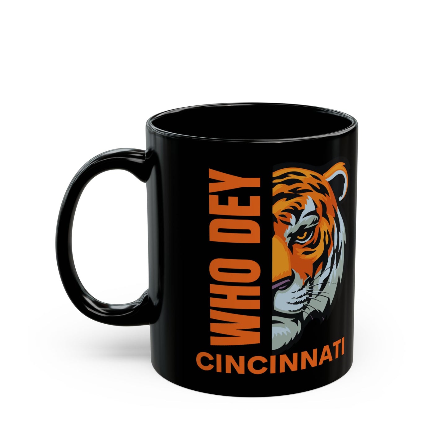 Mug - Who Dey Black Mug (11oz, 15oz)