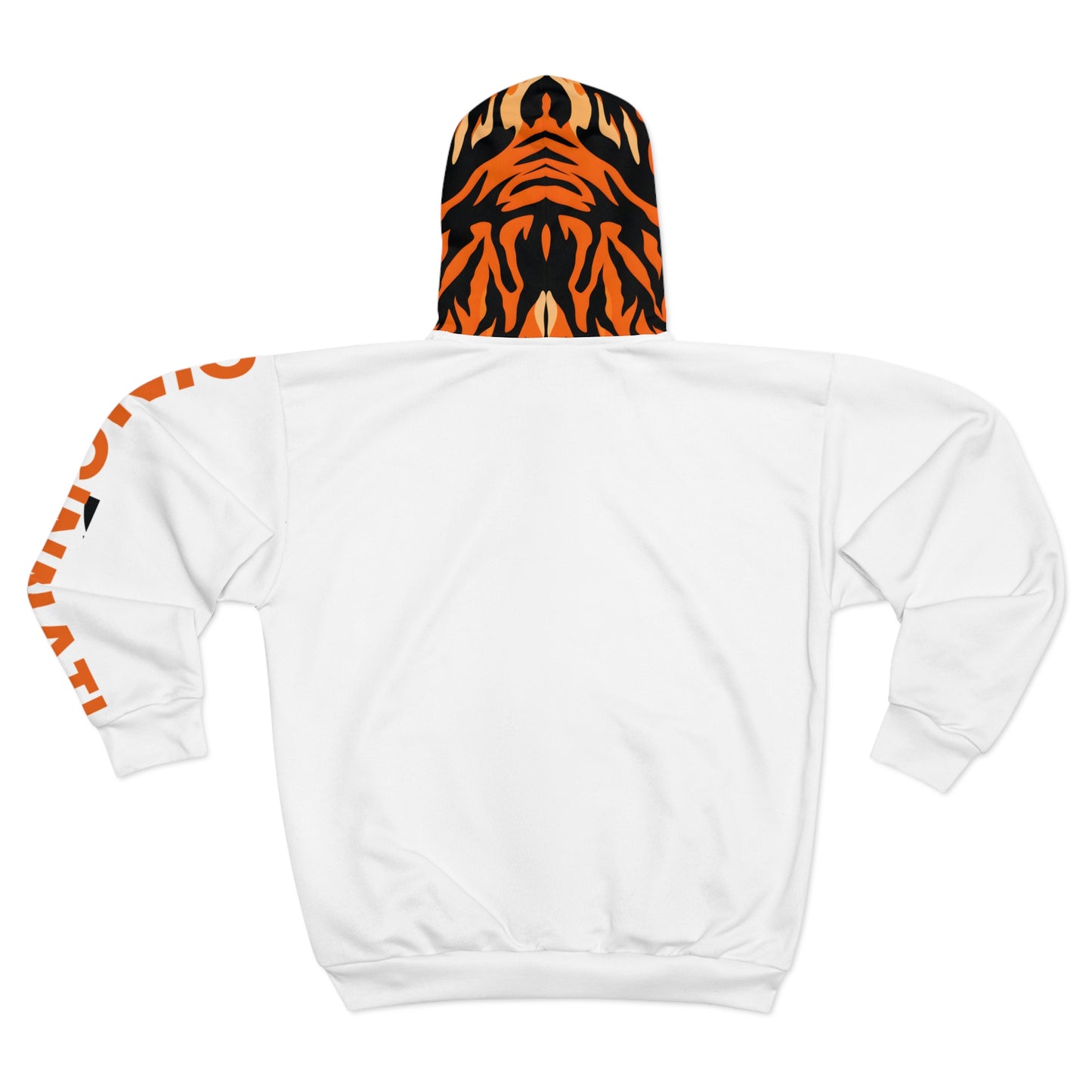 Who Dey (White) Zipper Hoodie