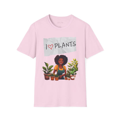 T-Shirt: Afro Lady Plant Love