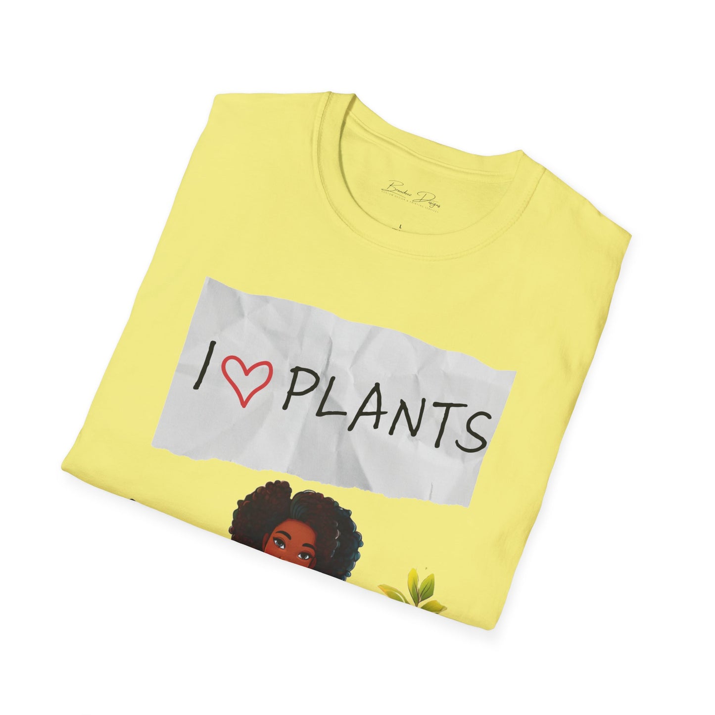 T-Shirt: Afro Lady Plant Love
