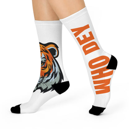 Who Dey White Socks