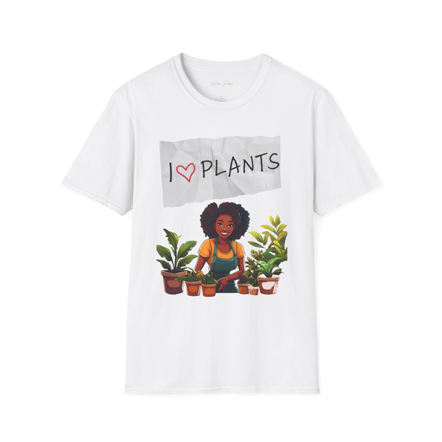 T-Shirt: Afro Lady Plant Love