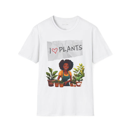 T-Shirt: Afro Lady Plant Love