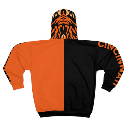 Who Dey (ORANGE/BLACK) Zipper Hoodie