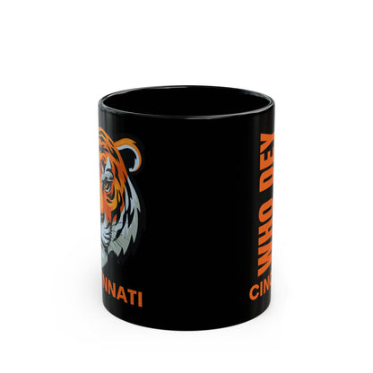 Mug - Who Dey Black Mug (11oz, 15oz)