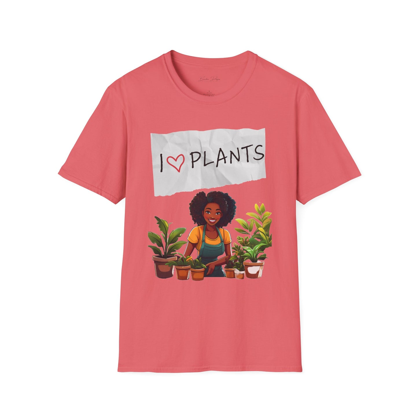 T-Shirt: Afro Lady Plant Love